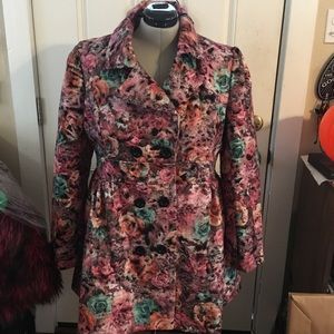 Tatyana floral eyelash coat size 3XL